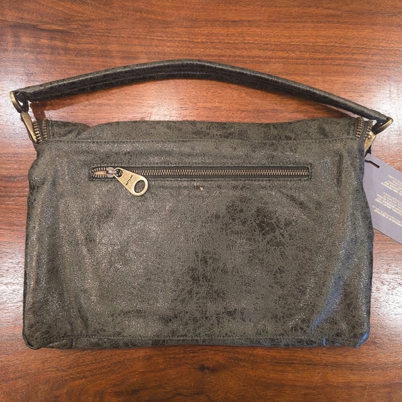 🎁 Matt & Nat Green Vegan Leather with Zipper Trim Clutch - Picture 2 of 10